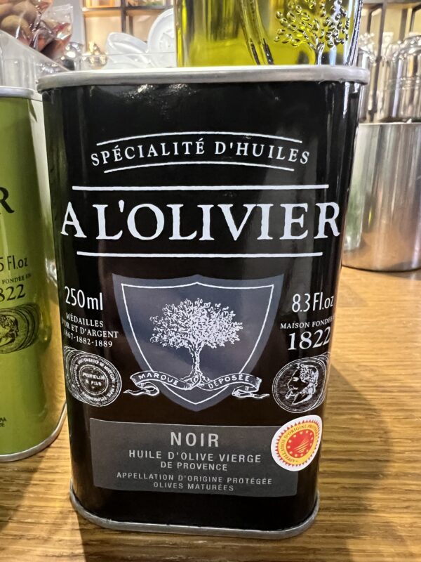 Vente Huile Noir - Bouteille verre 250 ml